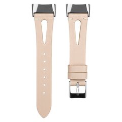 Fitbit Charge 5 &amp; 6 bandje - PU leather - Beige