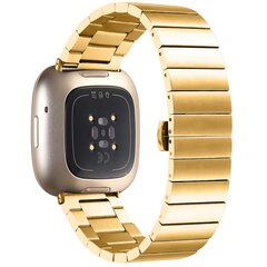 Fitbit Versa 3/4 &amp; Sense 1/2 metalen schakelband - Goud