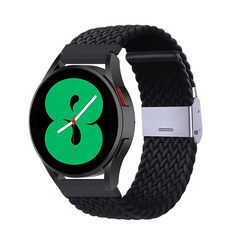 Braided nylon bandje - Zwart - Xiaomi Mi Watch / Xiaomi Watch 2 / Xiaomi Watch S1 / S2 / S3 / S4