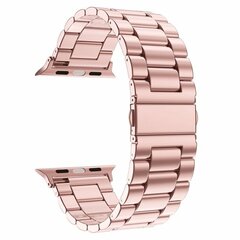 Stalen schakelband - Ros&eacute; pink - Geschikt voor Apple watch 38mm / 40mm / 41mm / 42mm