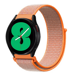 Sport Loop nylon bandje - Oranje - Samsung Galaxy watch 7 / Galaxy Watch FE - 40mm &amp; 44mm