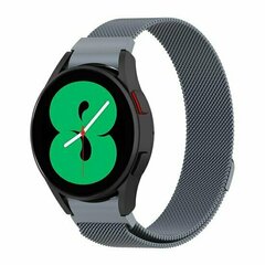 Samsung Galaxy watch 7 / Galaxy Watch FE - 40mm &amp; 44mm - Milanese bandje (ronde connector) - Space Grey
