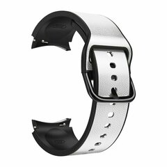 2 in 1 siliconen/ leren bandje - Grijs - Samsung Galaxy watch 7 / Galaxy Watch FE - 40mm &amp; 44mm