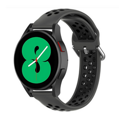 Siliconen sportbandje met gesp - Zwart - Samsung Galaxy watch 7 / Galaxy Watch FE - 40mm &amp; 44mm