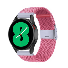 Braided nylon bandje - Roze - Samsung Galaxy watch 7 / Galaxy Watch FE - 40mm &amp; 44mm