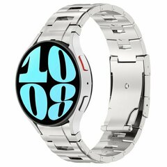 Titanium band met aansluitknop - Zilver - Samsung Galaxy watch 7 / Galaxy Watch FE - 40mm &amp; 44mm