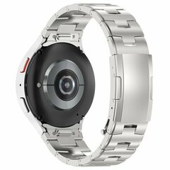 Titanium band met aansluitknop - Zilver - Samsung Galaxy watch 7 / Galaxy Watch FE - 40mm &amp; 44mm