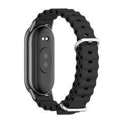 Ocean siliconen bandje - Zwart - Xiaomi Smart Band 8 / 9 / 10