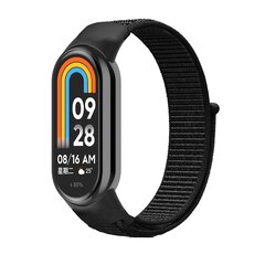 Sport loop nylon bandje - Zwart - Xiaomi Smart Band 8 / 9 / 10