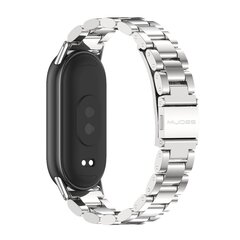 Stalen schakelband - Zilver - Xiaomi Smart Band 8 / 9 / 10
