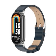 PU leren bandje - Donkerblauw - Xiaomi Smart Band 8 / 9 / 10