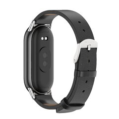 PU leren bandje - Zwart - Xiaomi Smart Band 8 / 9 / 10