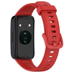 Siliconen bandje met gesp - Rood - Huawei Band 10 / 9 / 8