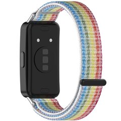 Sport loop nylon bandje - Multicolor regenboog - Huawei Band 10 / 9 / 8