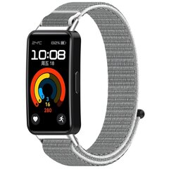 Sport loop nylon bandje - Lichtgrijs - Huawei Band 10 / 9 / 8