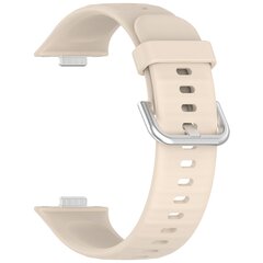 Siliconen bandje met gesp - Beige - Huawei Watch Fit 3 / Fit 4