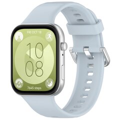 Siliconen bandje met gesp - Lichtblauw - Huawei Watch Fit 3 / Fit 4