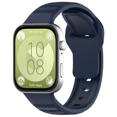 Siliconen Outdoor band - Donkerblauw - Huawei Watch Fit 3 / Fit 4