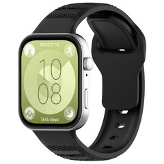 Siliconen Outdoor band - Zwart - Huawei Watch Fit 3 / Fit 4