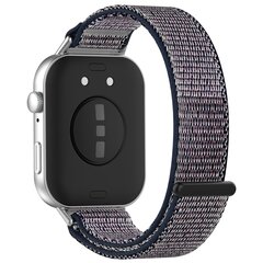 Sport loop nylon bandje - Blauw gem&ecirc;leerd - Huawei Watch Fit 3 / Fit 4