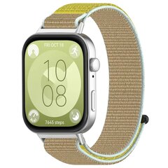 Sport loop nylon bandje - Geel - Huawei Watch Fit 3 / Fit 4