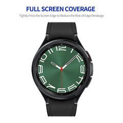 Screen protector Tempered Glass - Full cover - Geschikt voor de Samsung Galaxy Watch 6 Classic - 47mm