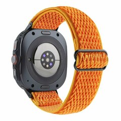 Elastische solo loop nylon bandje - Oranje - Samsung Galaxy Watch 8 Classic - 46mm