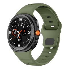 Wave siliconen band - Donkergroen - Samsung Galaxy Watch 8 - 40mm / 44mm