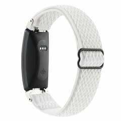 FitBit Inspire 2 &amp; Ace 3 - Elastische solo loop nylon bandje - Wit