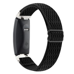 FitBit Inspire 2 &amp; Ace 3 Elastische solo loop nylon bandje - Zwart
