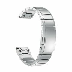 Stainless steel schakelband - Zilver - Garmin Quatix 8 - 51mm