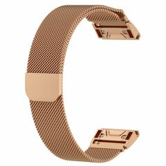 Milanese bandje - Ros&eacute; goud - Garmin Quatix 8 - 51mm