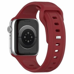 Square siliconen band - Bordeaux - Geschikt voor Apple Watch 38mm / 40mm / 41mm / 42mm