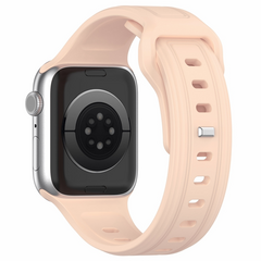Square siliconen band - Roze - Geschikt voor Apple Watch 38mm / 40mm / 41mm / 42mm