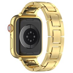Slim Stainless steel quick-release band (small) - Goud - Geschikt voor Apple watch 44mm / 45mm&nbsp;/ 46mm / 49mm
