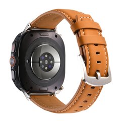 Premium leren bandje - Lichtbruin - Samsung Galaxy Watch Ultra bandjes - 47mm