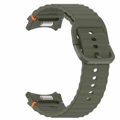 Wave Sportband met aansluitknop - Donkergroen -  Samsung Galaxy Watch 7 - 40mm / 44mm &amp; Watch FE