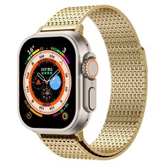 Stainless Steel Loop band - Goud - Extra strong - Geschikt voor Apple Watch 44mm / 45mm&nbsp;/ 46mm / 49mm