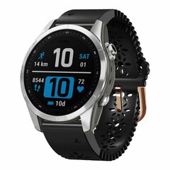 Flower siliconen bandje - Zwart - Garmin Fenix 8 - 43mm