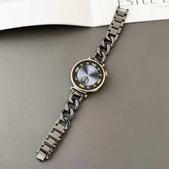 Garmin Venu 3s / Vivoactive 4s / Venu 2s / Vivomove 3s / Forerunner 255s - Metalen ketting band - Zwart