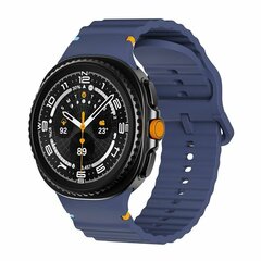 Classic Wave siliconen band - Donkerblauw - Samsung Galaxy Watch 8 Classic - 46mm