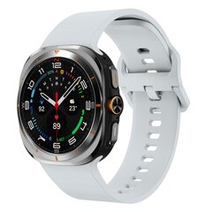 Solid color siliconen band - Lichtgrijs - Samsung Galaxy Watch Ultra - 47mm