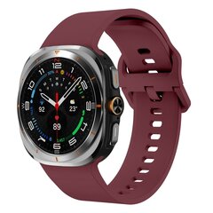 Solid color siliconen band - Bordeaux - Samsung Galaxy Watch Ultra - 47mm