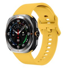 Solid color siliconen band - Geel - Samsung Galaxy Watch Ultra - 47mm