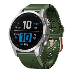 Flower siliconen bandje - Groen - Garmin Fenix 7s/6s/5s / Instinct 2s / Epix Pro Gen 2 (42mm)