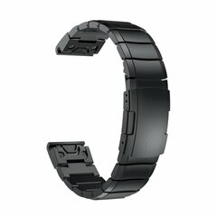 Stainless steel schakelband - Zwart - Garmin Fenix 7s/6s/5s / Instinct 2s / Epix Pro Gen 2 (42mm)