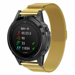 Milanese bandje - Goud - Garmin Fenix 7s/6s/5s / Instinct 2s / Epix Pro Gen 2 (42mm)