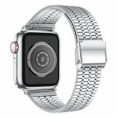 Metalen bandje - Zilver - Geschikt voor Apple watch 44mm / 45mm&nbsp;/ 46mm / 49mm
