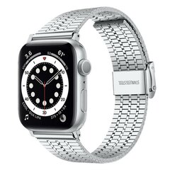 Metalen bandje - Zilver - Geschikt voor Apple watch 38mm / 40mm / 41mm / 42mm