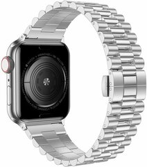 Metalen schakelband - Zilver - Geschikt voor Apple watch 44mm / 45mm&nbsp;/ 46mm / 49mm